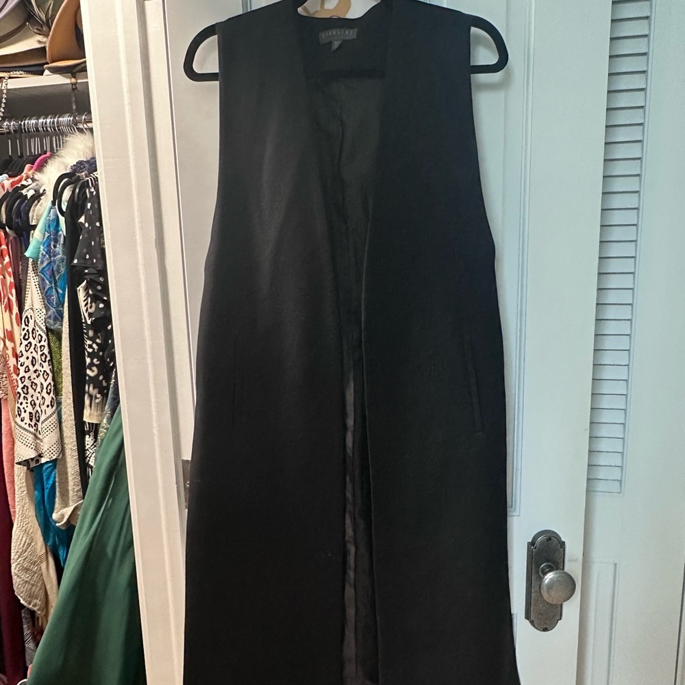 Highline longline sleeveless blazer vest - XS